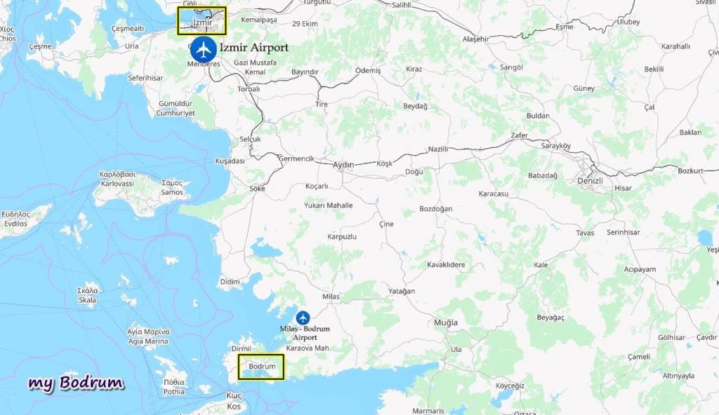 Izmir – Adnan Menderes Airport Izmir Airport Map