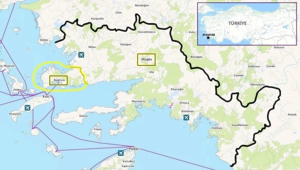 Muğla Map Muğla Map
