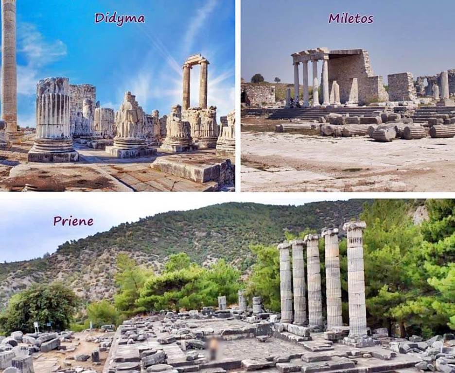 Two ancient cities and a temple